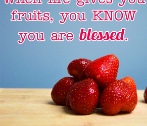 life gives you fruit blessed
